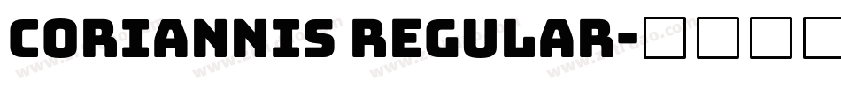 Coriannis Regular字体转换